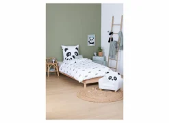 Nachtlampje Panda H13,5cm - kunststof - wit/zwart inclusief batterij