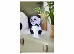Nachtlampje Panda H13,5cm - kunststof - wit/zwart inclusief batterij