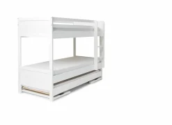 Onderschuifbed Duet 90cm - beuk massief - beuk wit