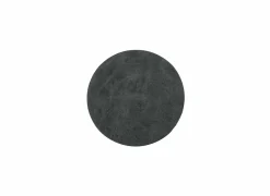 Onderzetters voor glazen Truman Ø9,5cm - lederlook - zwart - set van 4