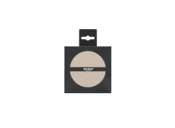 Onderzetters voor glazen Togo Ø10cm - lederlook - taupe - set van 4