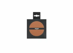 Onderzetters voor glazen Togo Ø10cm - lederlook - karamel - set van 4