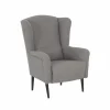 Oorfauteuil Canto 76x80x107cm - stof - taupe