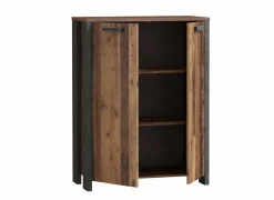 Opbergkast Clif-B 86x42x115cm - decor - old wood & beton