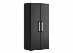 Opbergkast Detroit 89cm - polypropyleen - zwart