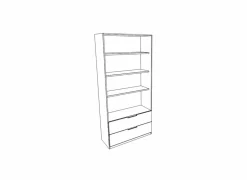 Opbergkast Image 7 80cm - melamine - wit