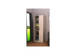 Opbergkast 60x40x180cm - decor - witte eik