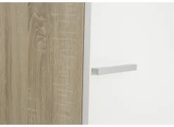 Opbergkast 46,5x42,5x141,6cm - melamine - olm & wit