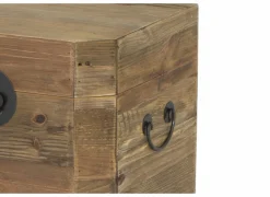 Opbergkoffer Mahjong 40x48x40cm - gerecycleerd den massief - naturel