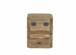 Opbergkoffer Mahjong 40x48x40cm - gerecycleerd den massief - naturel