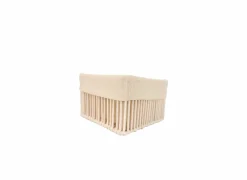 Opbergmand Solea set van 2 - geweven touw & katoen - beige