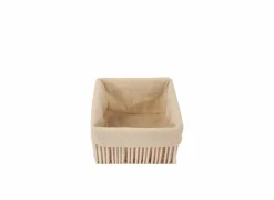 Opbergmand Solea set van 2 - geweven touw & katoen - beige
