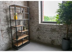 Opbergrek Estelle 80x35x180cm - mango massief - naturel