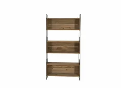 Opbergrek Opium 91x35x190cm - gerecycleerd den massief - naturel & zwart