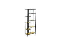 Opbergrek Tower 70x30x178cm - melamine & metaal - wild oak