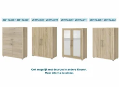 Opbouwset Prima 83x105cm - decor - eik