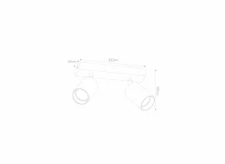 Opbouwspot 2 spots GU10