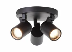 Opbouwspot Alessia met 3 spots 5W GU10 mat zwart