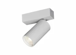 Opbouwspot GU10 - aluminium - wit
