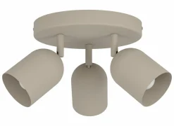 Opbouwspot Tilston met 3 spots 40W E14 zand