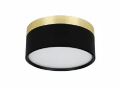 Opbouwspot 24W Ø15,8cm - aluminium - zwart & goud