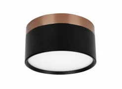 Opbouwspot 18W Ø13,6cm - aluminium - zwart & brons