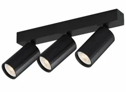 Opbouwspot 3xGU10 - aluminium - zwart