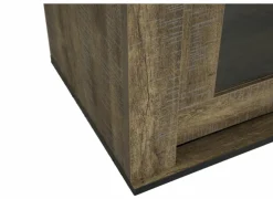 Opzetstuk Etienne 221cm - decor - industriële eik & zwart