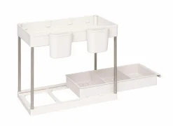 Organizer 2 niveaus 21,5x40,7x34cm - kunststof - beige