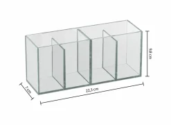 Organizer Selena 22,3x7xH9,8cm - plexiglas - transparant