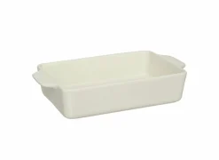 Ovenschaal 23x14cm - keramiek - terracotta of cream