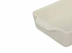 Ovenschaal 23x14cm - keramiek - terracotta of cream