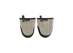 Ovenwant Toledo Gripper 18x14cm - katoen & polyestervezel - zwart, set van 2