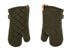 Ovenwant Velmar 17x33cm - katoen & polyester - olijfgroen