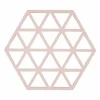 Pannenonderzetter 16x14cm - silicone - roze
