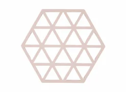 Pannenonderzetter 16x14cm - silicone - roze