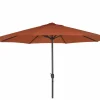 Parasol Nerissa Ø350cm rood met beschermhoes