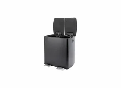 Pedaalemmer met opbergvak Stress 2x30L mat zwart