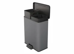 Pedaalemmer met opbergvak Compatta 23+23L grijs