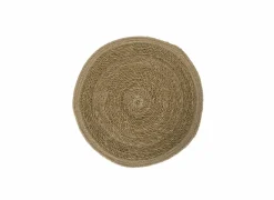 Placemat Khan Ø37cm - jute & zeegras - naturel