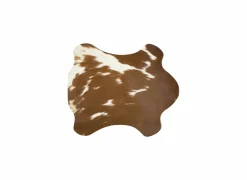 Placemat Koe 30x48cm  - leder - bruin & wit