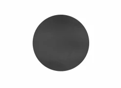 Placemat Round Ø38cm - lederlook - zwart