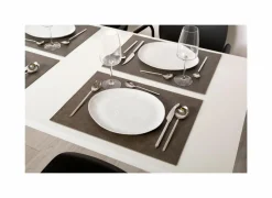 Placemat Troja 33x45cm - lederlook - koffie