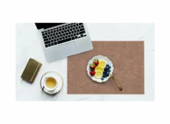 Placemat Troja 33x45cm - lederlook - taupe