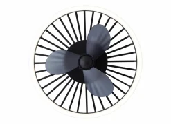 Plafondlamp Capo met ventilator Ø48cm - kunststof & metaal - wit