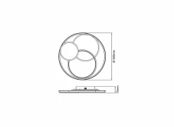 Plafondlamp Runda Ø50cm