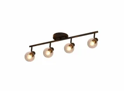 Plafondlamp 79x18cm helder glas