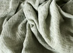 Plaid Biarritz 150x200cm - katoen - aqua