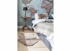 Plaid Flock 130x170cm - flanel - taupe