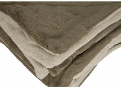 Plaid Kruisem 150x200cm - microvezel - dune & sable